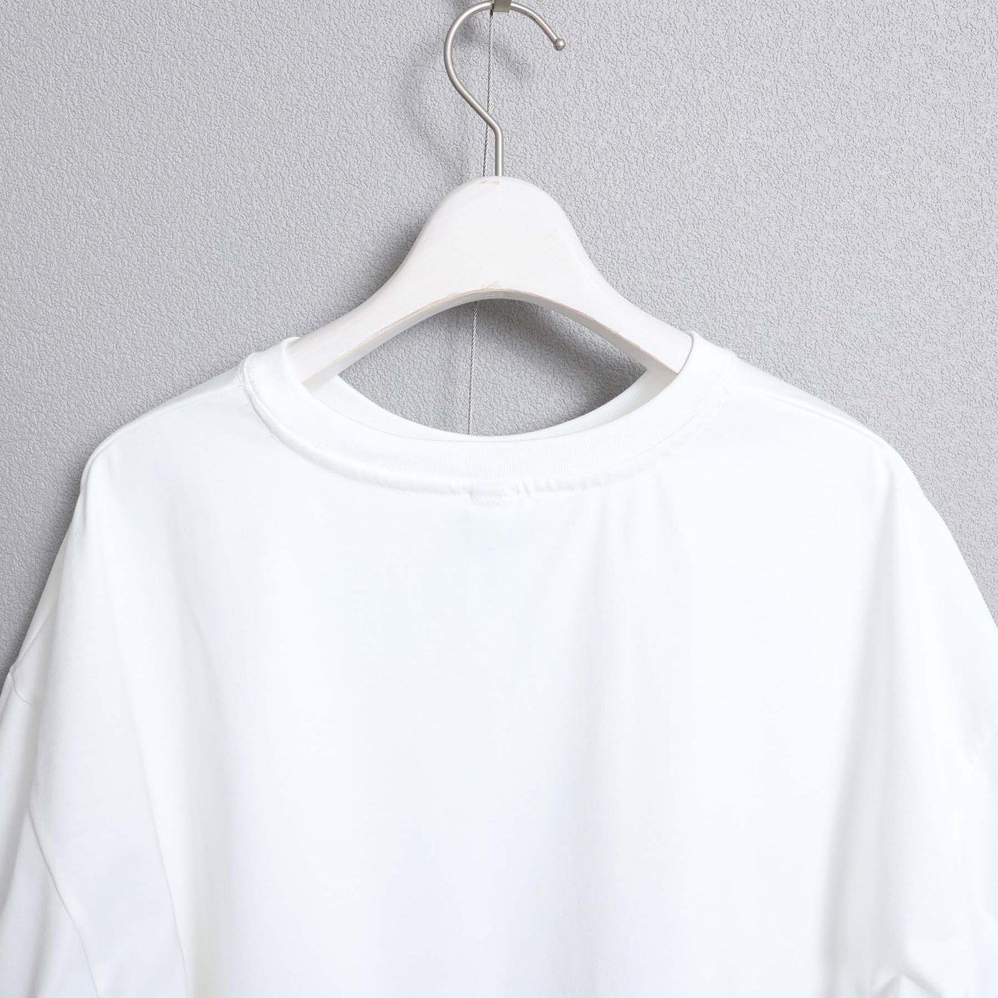 F-CS-10H「Snowmelt knit」Logo tee【WHITE】