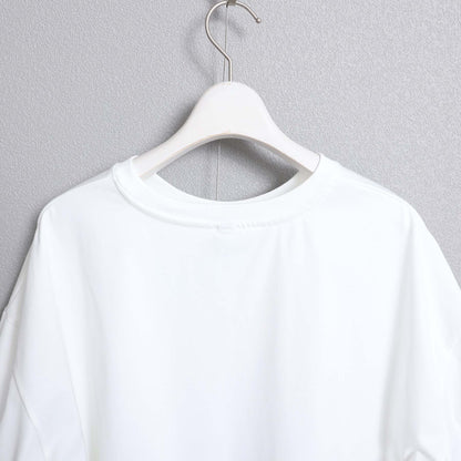 F-CS-10H「Snowmelt knit」Logo tee【WHITE】