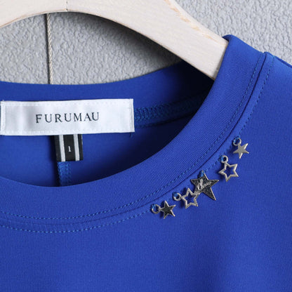 C-BL-83 Robin flower blouse WHITE