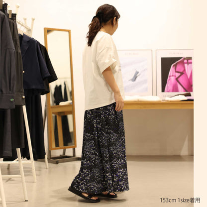 C-BL-83 Robin flower blouse WHITE