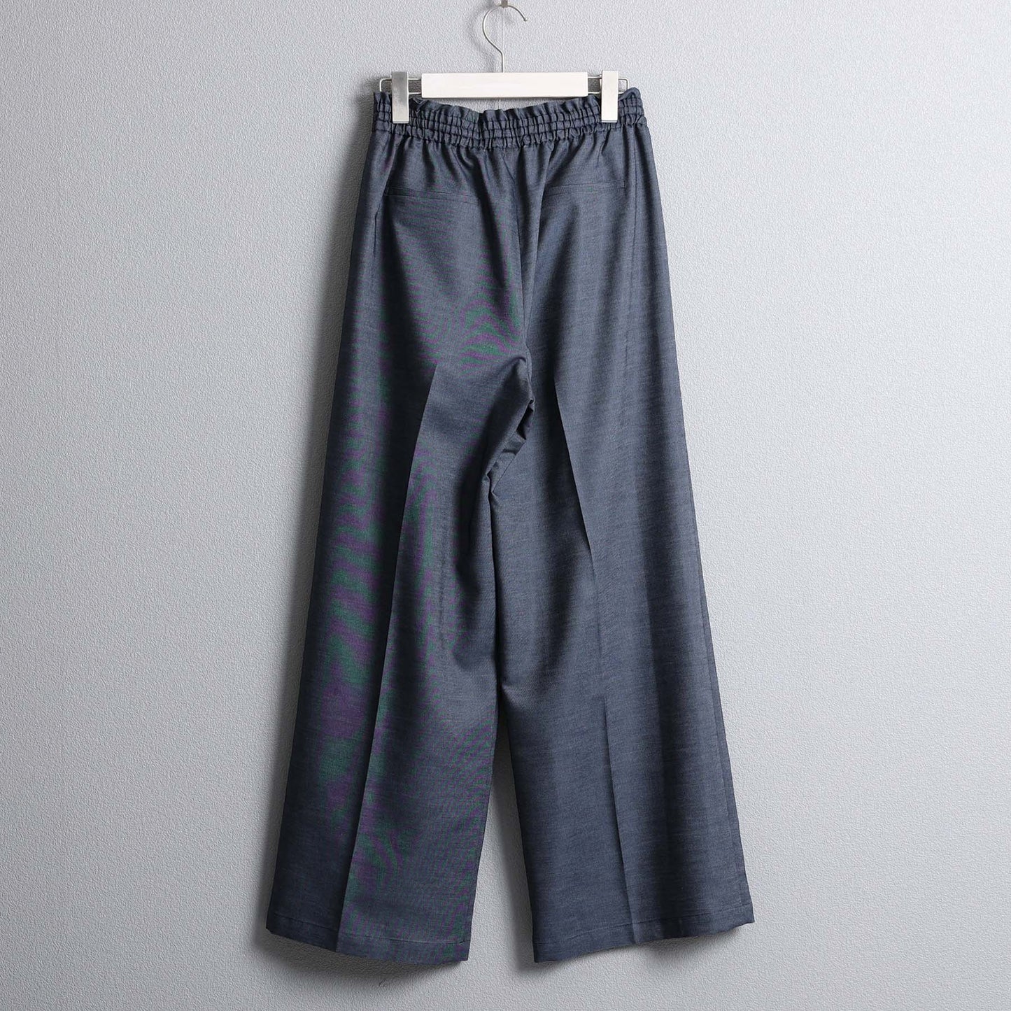 F-PT-10「Function light denim」Easy wide pants【NAVY】