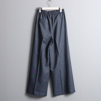 F-PT-10「Function light denim」Easy wide pants【NAVY】