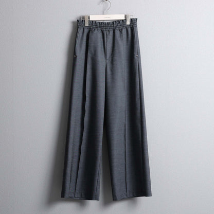 F-PT-10「Function light denim」Easy wide pants【BLACK】