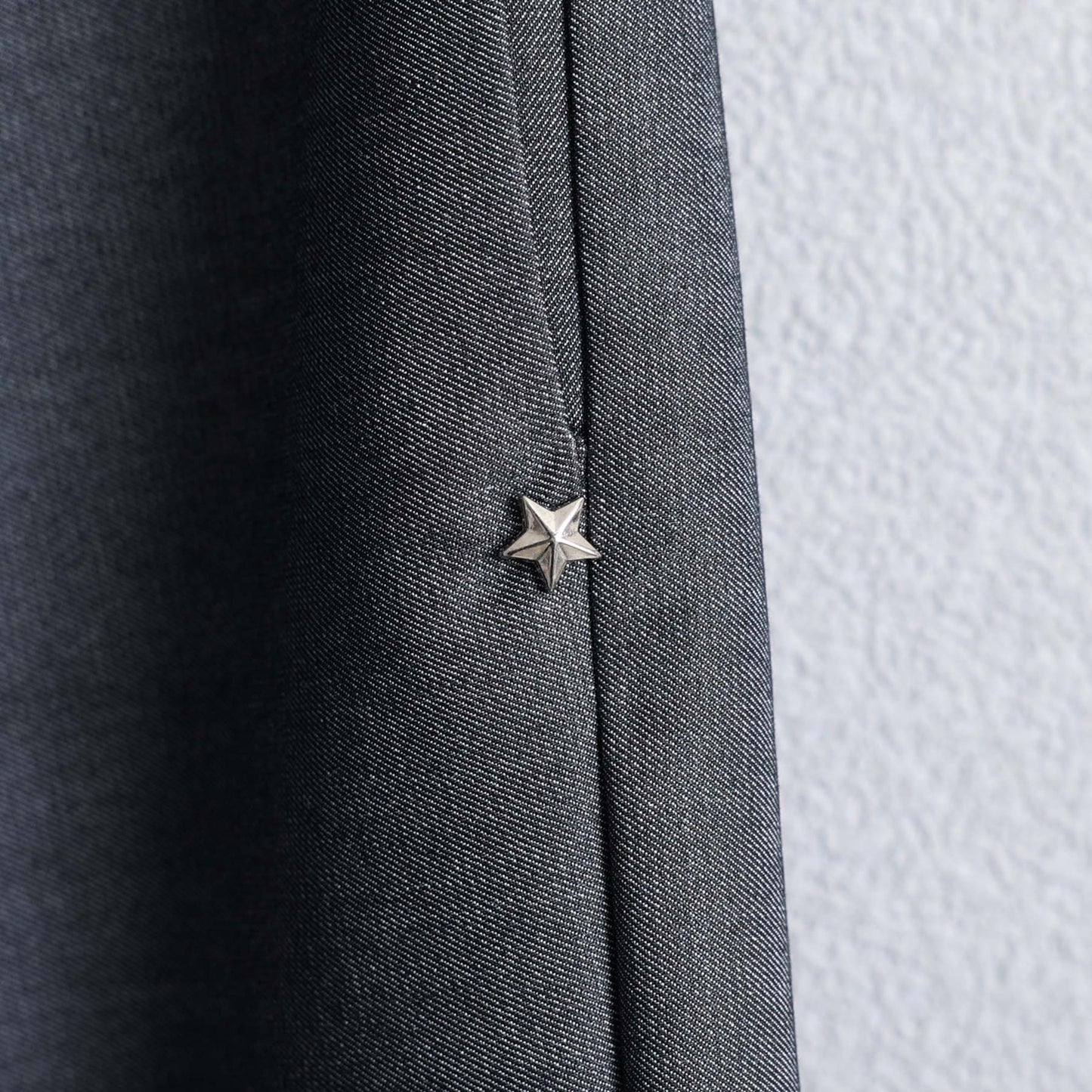 F-PT-10「Function light denim」Easy wide pants【BLACK】