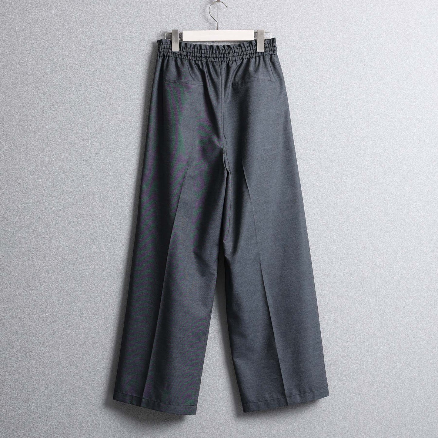 F-PT-10「Function light denim」Easy wide pants【BLACK】