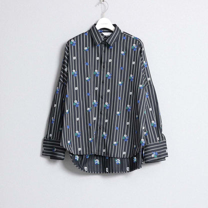 2026AW【10月下旬お届け予定】 F-SH-05「Robin stripe」Cuff links shirt【全3色】