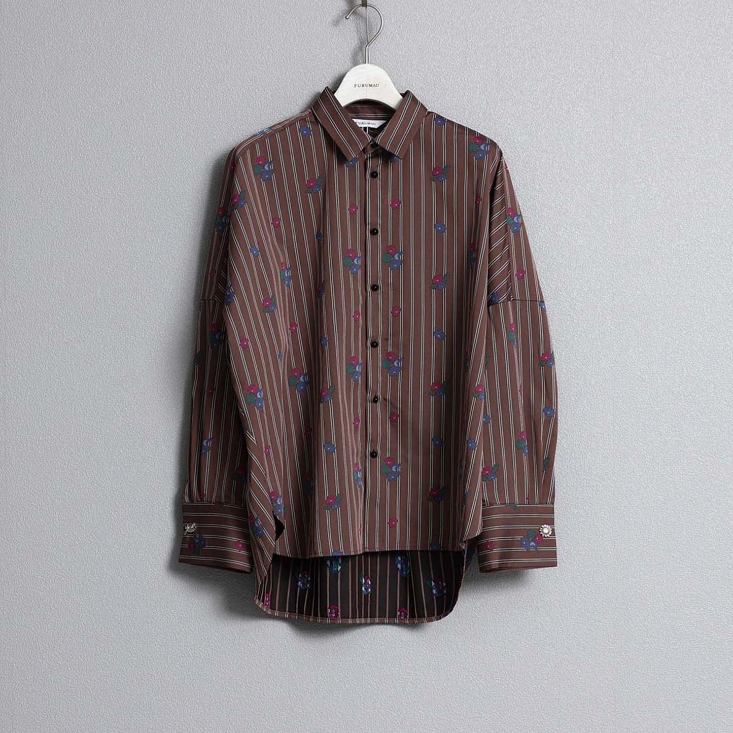 2026AW【10月下旬お届け予定】 F-SH-05「Robin stripe」Cuff links shirt【全3色】