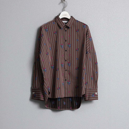 2026AW【10月下旬お届け予定】 F-SH-05「Robin stripe」Cuff links shirt【全3色】