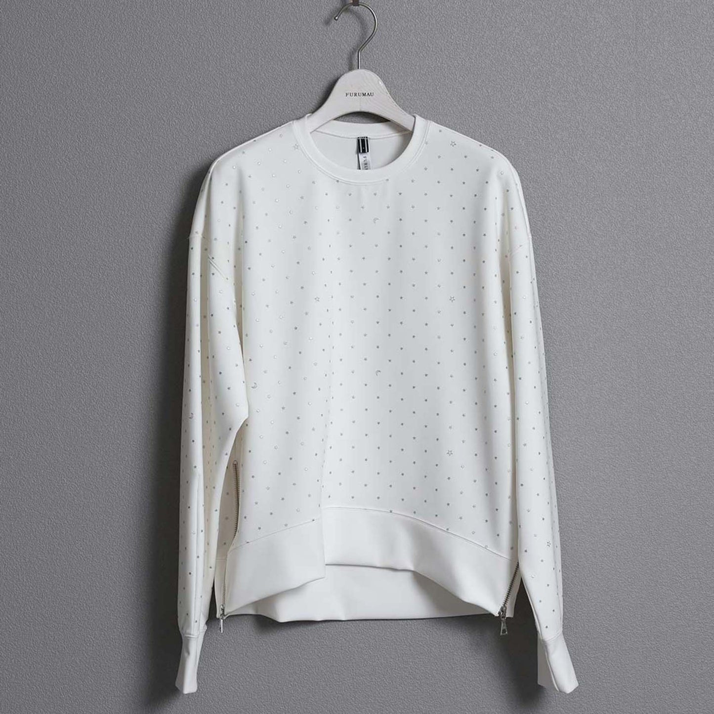 C-BL-83 Robin flower blouse WHITE