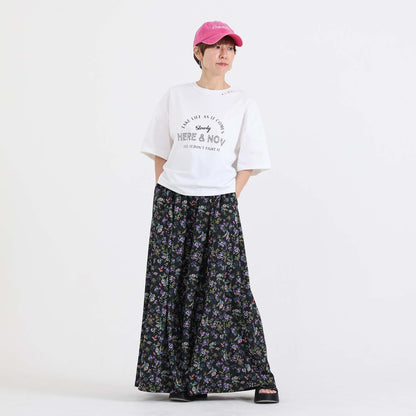 C-BL-83 Robin flower blouse WHITE