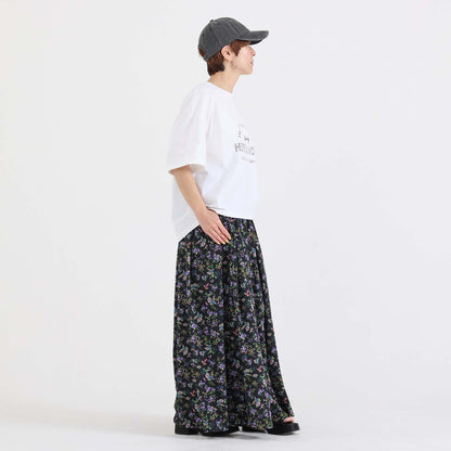 C-BL-83 Robin flower blouse WHITE