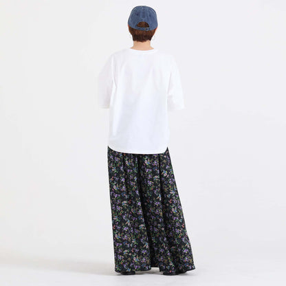 C-BL-83 Robin flower blouse WHITE