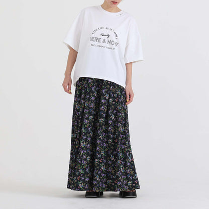 C-BL-83 Robin flower blouse WHITE