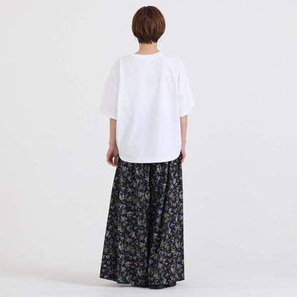 C-BL-83 Robin flower blouse WHITE