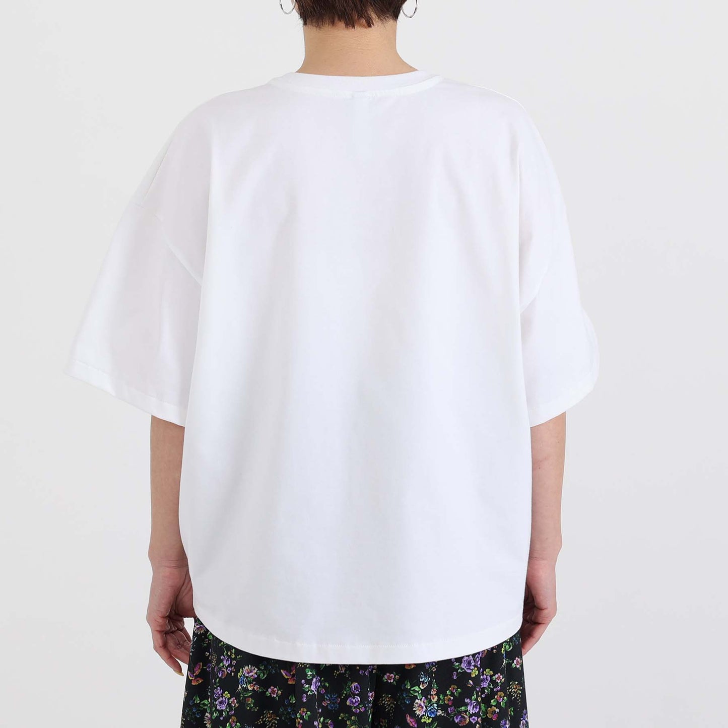 F-CS-10H「Snowmelt knit」Logo tee【WHITE】