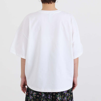 F-CS-10H「Snowmelt knit」Logo tee【WHITE】