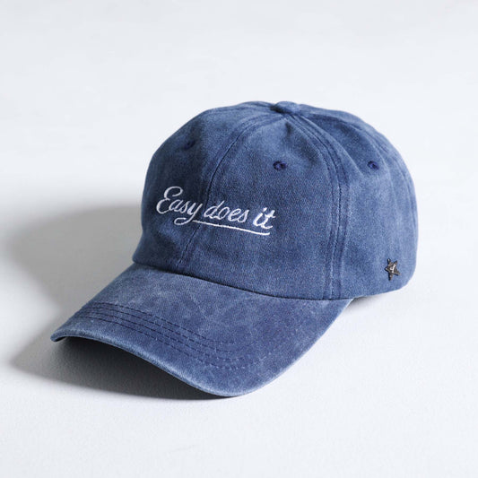 F-HT-01「Washed cotton」Logo cap【NAVY】