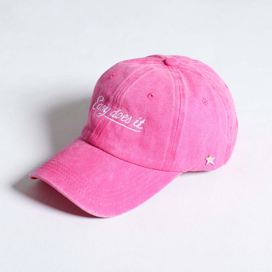 【 F-HT-01「Washed cotton」Logo cap【PINK】
