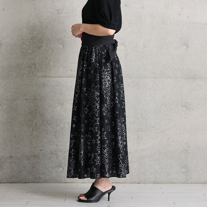 C-SK-119「Blanche」 Long skirt BLACK