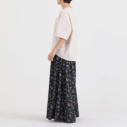 C-BL-83 Robin flower blouse WHITE