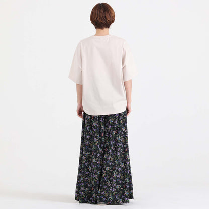 C-BL-83 Robin flower blouse WHITE