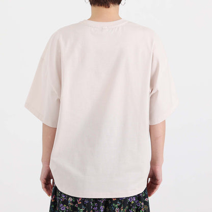 F-CS-10H「Snowmelt knit」Logo tee【BEIGE】