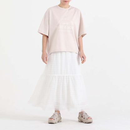 F-CS-10H「Snowmelt knit」Logo tee【BEIGE】