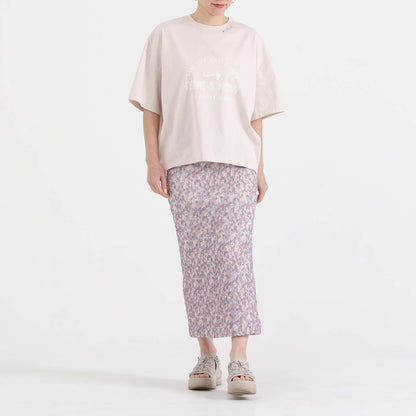 F-CS-10H「Snowmelt knit」Logo tee【BEIGE】
