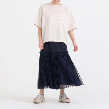 F-CS-10H「Snowmelt knit」Logo tee【BEIGE】