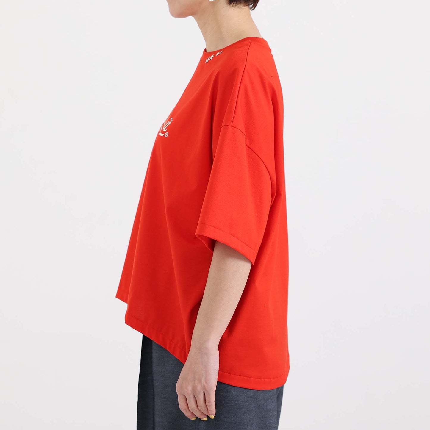 C-BL-83 Robin flower blouse WHITE