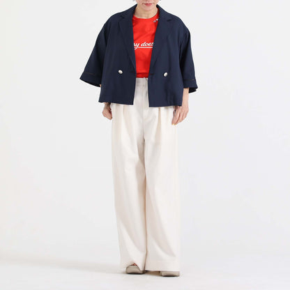 C-BL-83 Robin flower blouse WHITE