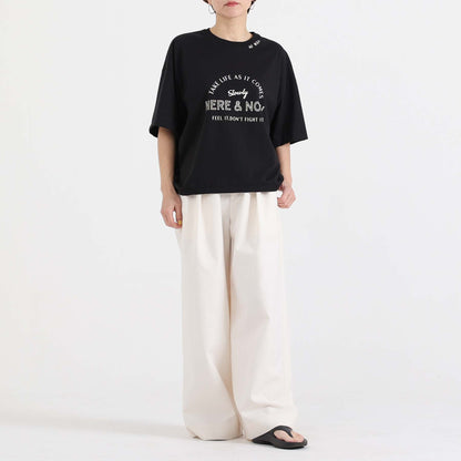 F-CS-10H「Snowmelt knit」Logo tee【BLACK】