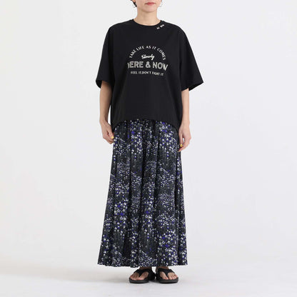 F-CS-10H「Snowmelt knit」Logo tee【BLACK】
