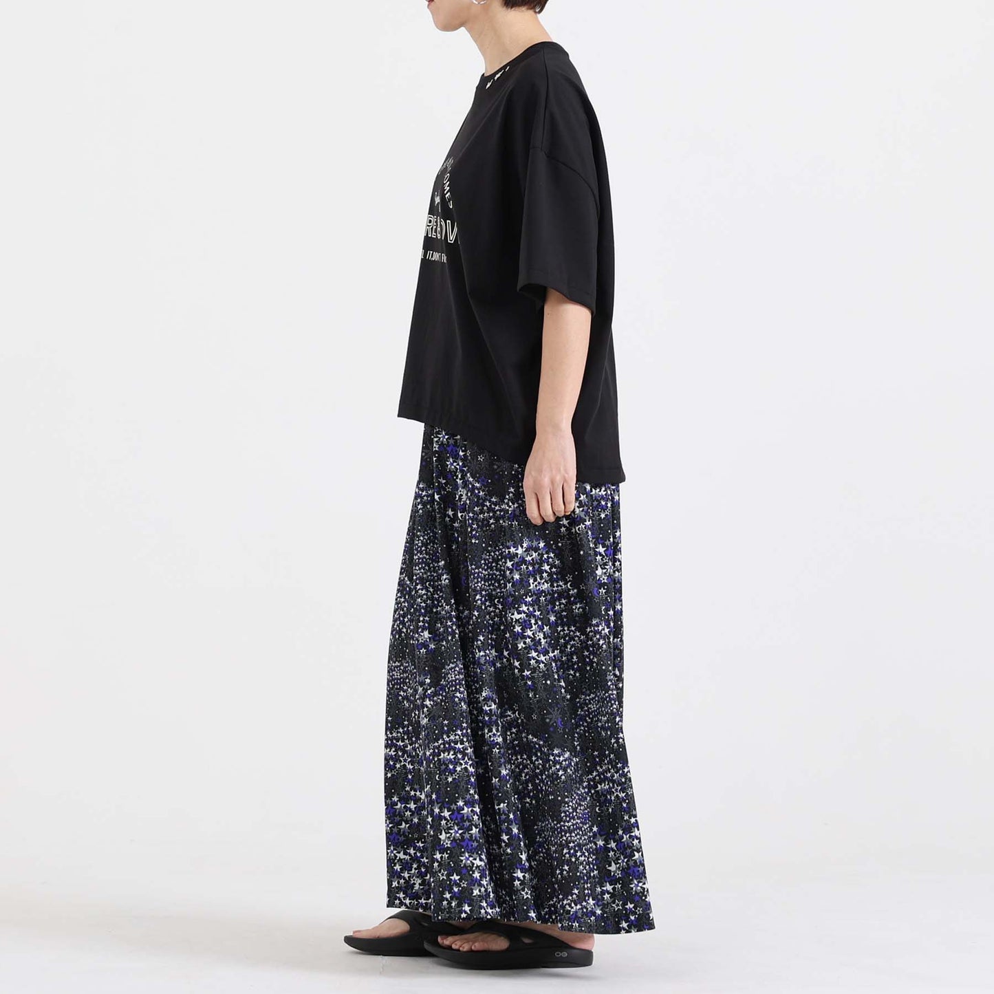 F-CS-10H「Snowmelt knit」Logo tee【BLACK】
