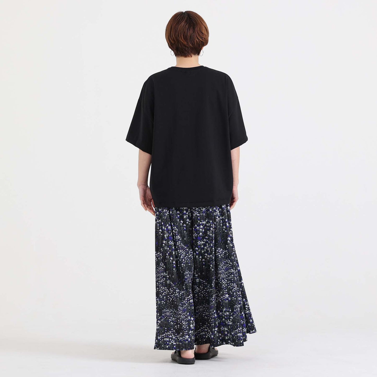 F-CS-10H「Snowmelt knit」Logo tee【BLACK】