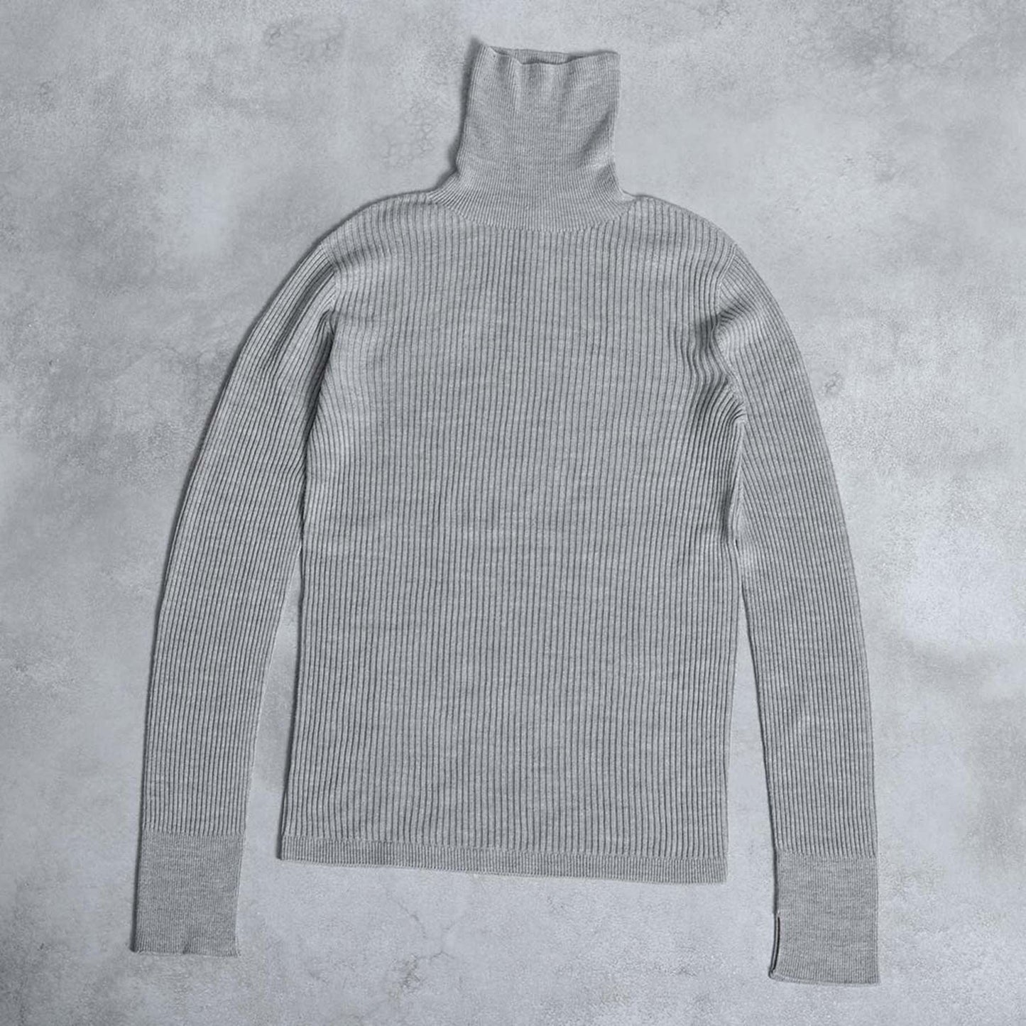 2026AW【10月下旬お届け予定】 F-KN-05「Pure Feather Silk」Rib turtle knit【全4色】