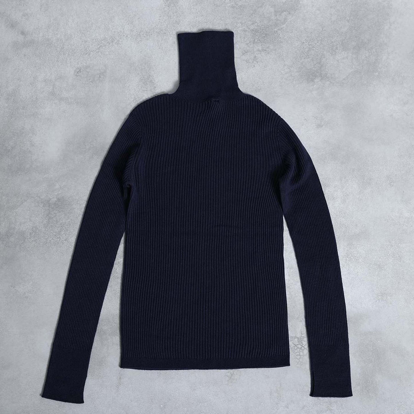 2026AW【10月下旬お届け予定】 F-KN-05「Pure Feather Silk」Rib turtle knit【全4色】