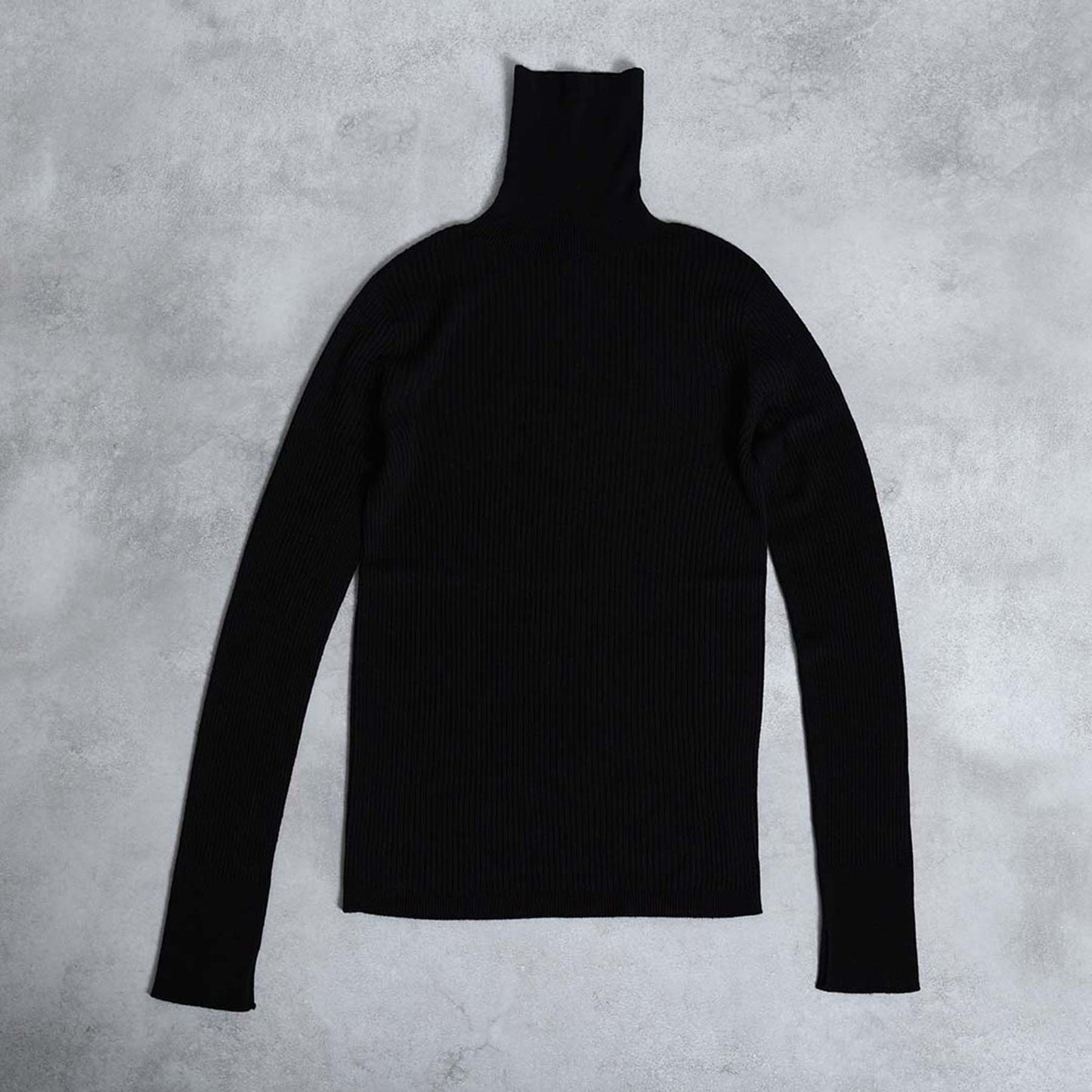 2026AW【10月下旬お届け予定】 F-KN-05「Pure Feather Silk」Rib turtle knit【全4色】