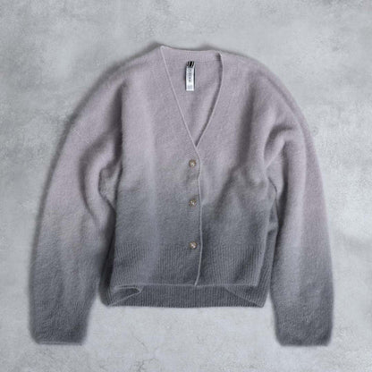2026AW【10月下旬お届け予定】 F-KN-07「Pure Feather cashmere」V-neck cardigan【全4色】