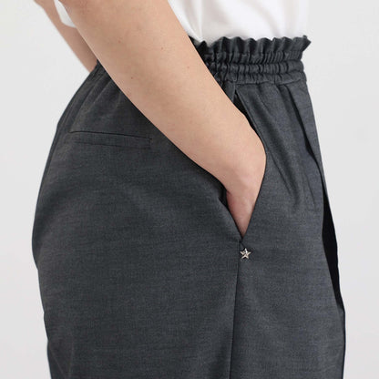 F-PT-10「Function light denim」Easy wide pants【BLACK】