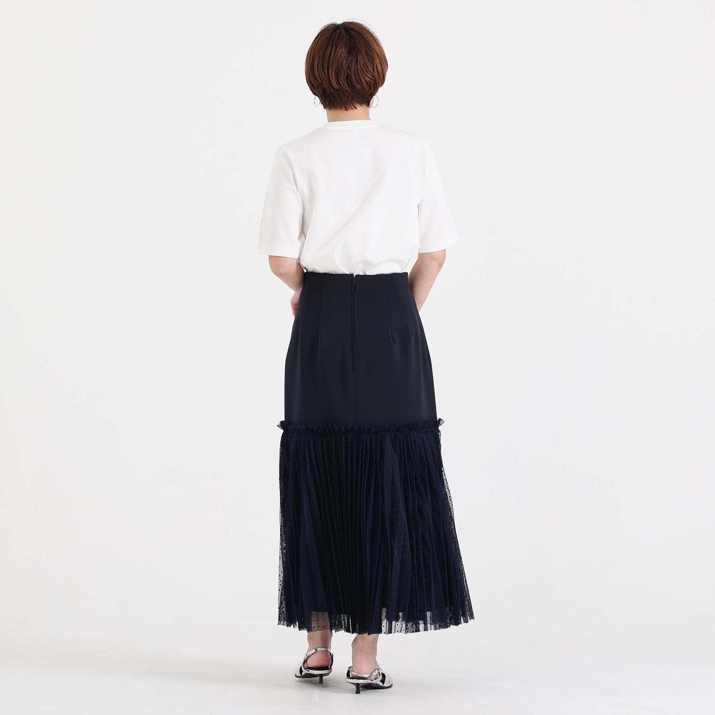 C-BL-83 Robin flower blouse WHITE