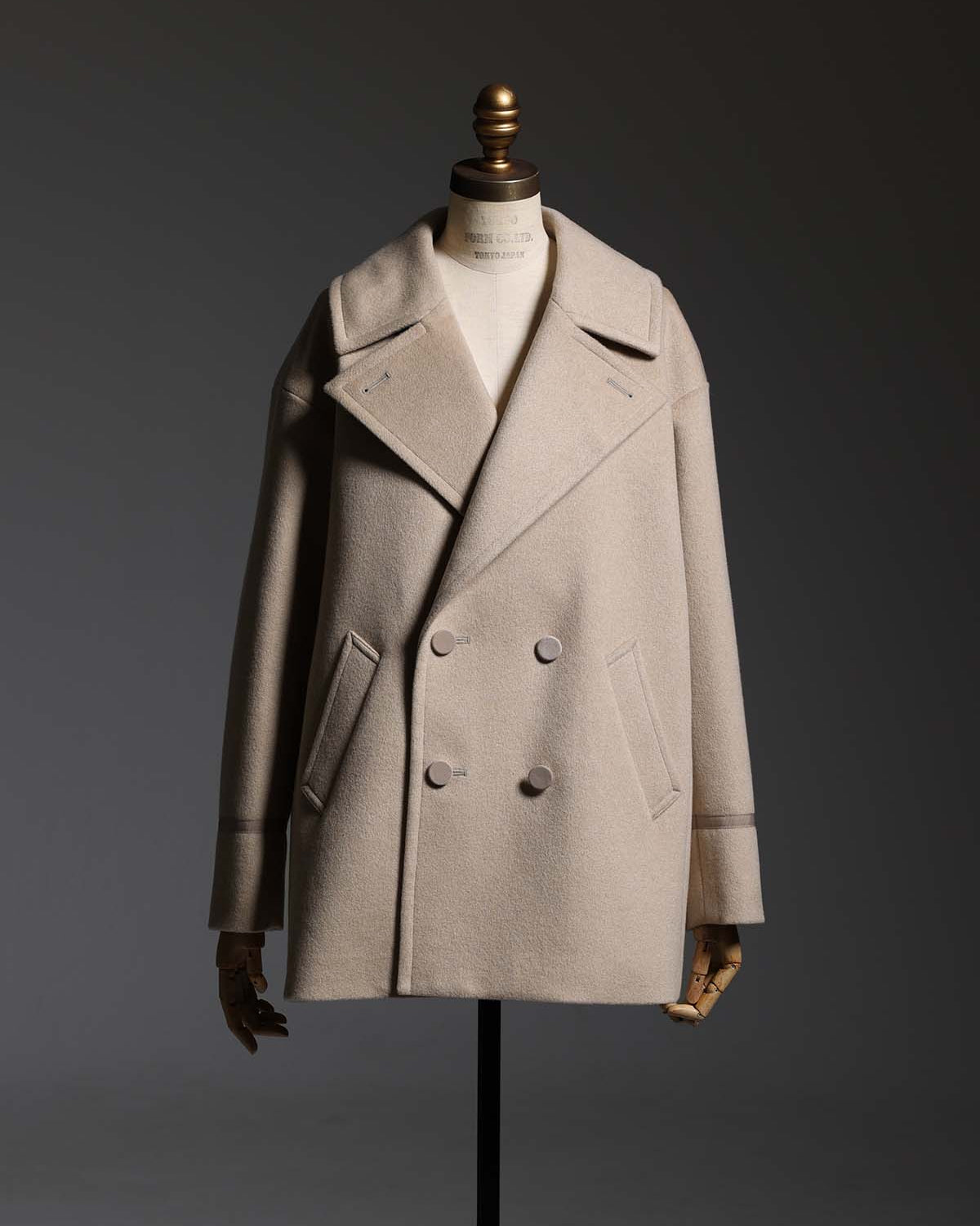 2026AW【11月中旬お届け予定】 F-JK-17「Pure cashmere」Pea jacket【全3色】