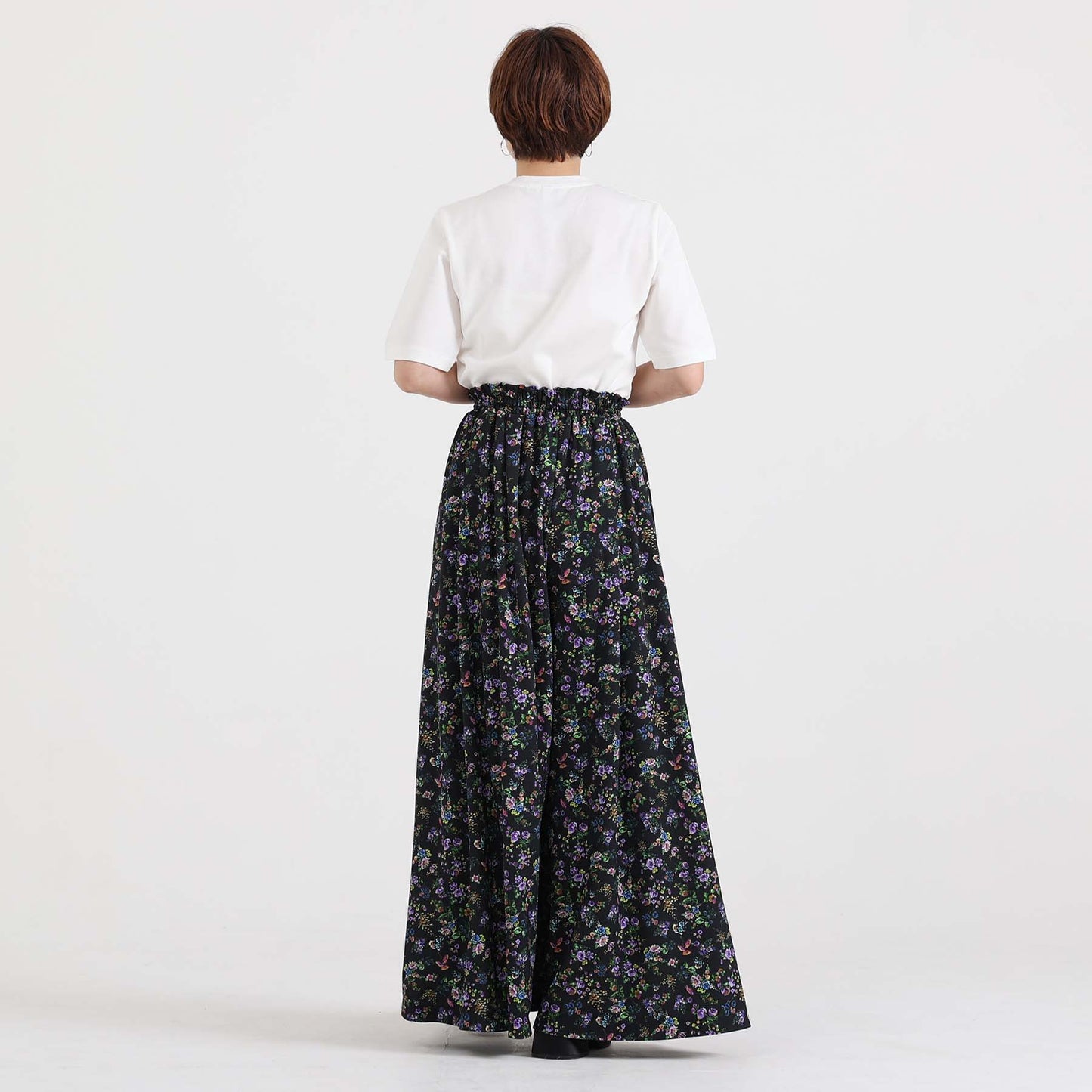 C-BL-83 Robin flower blouse WHITE