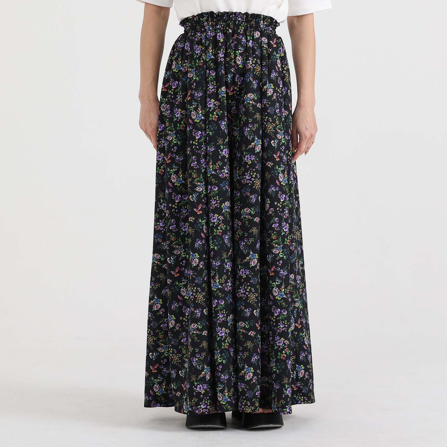 C-BL-83 Robin flower blouse WHITE