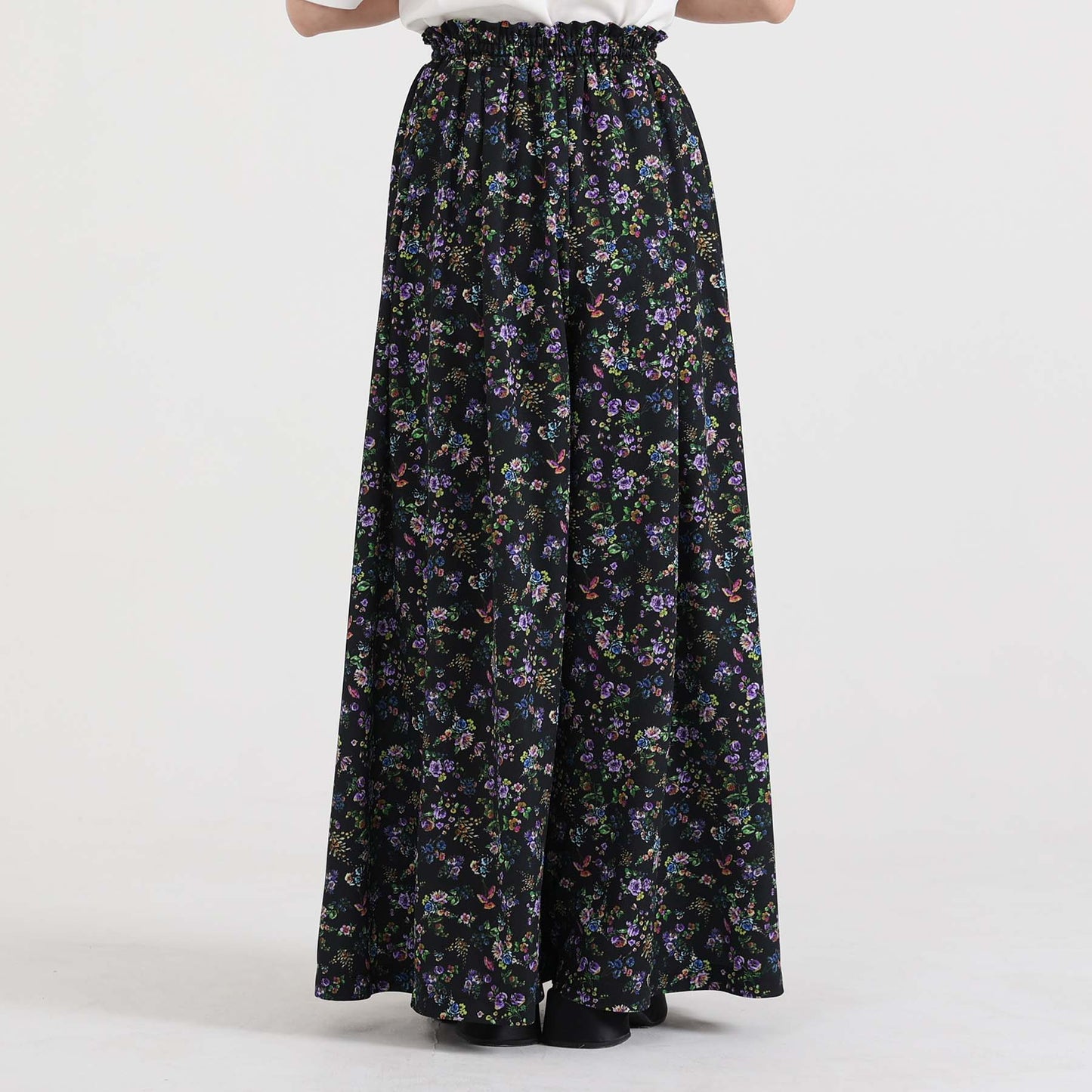 C-BL-83 Robin flower blouse WHITE