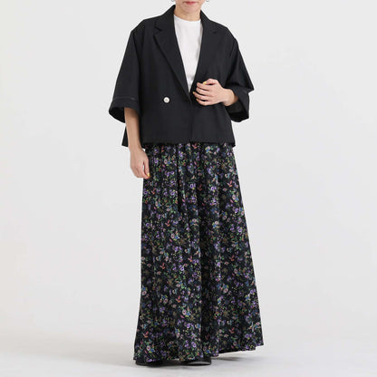 C-BL-83 Robin flower blouse WHITE