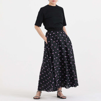 C-BL-83 Robin flower blouse WHITE