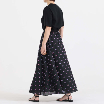 C-BL-83 Robin flower blouse WHITE