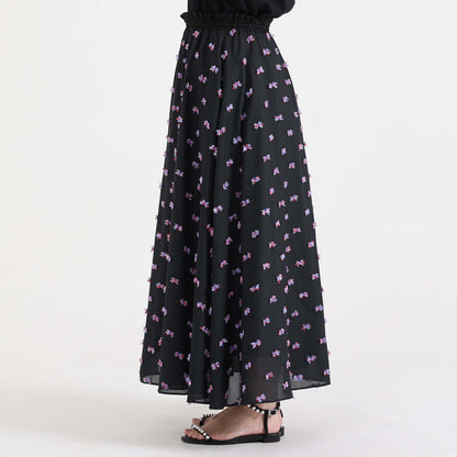 C-BL-83 Robin flower blouse WHITE