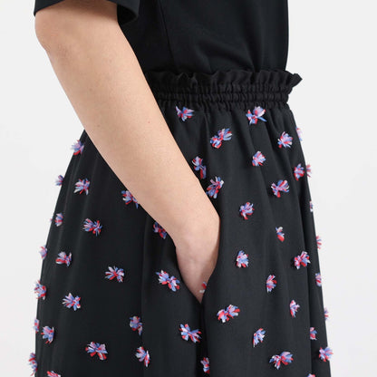 C-BL-83 Robin flower blouse WHITE